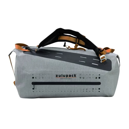 Waterproof Travel Duffel Bag 40L IP66 Grey/Camel - Zulupack® Rackham