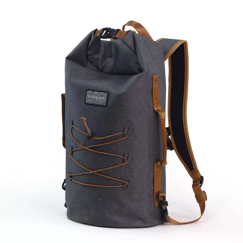 Waterproof Backpack Zulupack® Indy 25L– IP67, Dark Grey – for Water Sports, Hiking and Urban Use