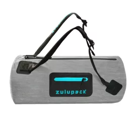 Waterproof sports duffel bag for travel and training – Zulupack® Fit 32L IP66 grey/blue