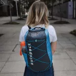 Waterproof backpack, packable 12 L – blue, IP66, for hiking, SUP and kayaking – Zulupack® Quokka
