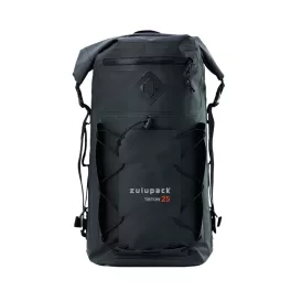 Waterproof backpack 25L – IP67, durable, ergonomic, for hiking, trekking and watersports, black – Zulupack® Triton