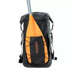 Waterproof backpack 25L – IP67, durable, ergonomic, for hiking, trekking and watersports, black – Zulupack® Triton