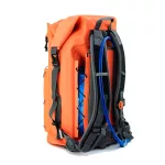 Waterproof backpack 25L – IP67, durable, ergonomic, for hiking, trekking and watersports, orange – Zulupack® Triton