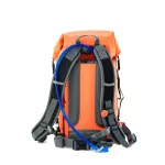 Waterproof backpack 25L – IP67, durable, ergonomic, for hiking, trekking and watersports, orange – Zulupack® Triton