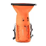 Waterproof backpack 25L – IP67, durable, ergonomic, for hiking, trekking and watersports, orange – Zulupack® Triton