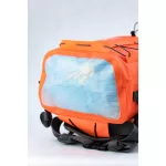 Waterproof backpack 25L – IP67, durable, ergonomic, for hiking, trekking and watersports, orange – Zulupack® Triton