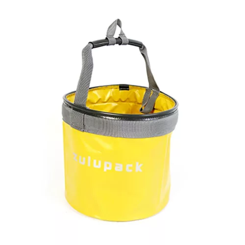 15L Collapsible Bucket for Boating, Camping & Fishing - Waterproof - Zulupack® Bosco Yellow