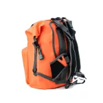 Orange waterproof backpack for multi-day trekking and watersports – Zulupack® Nomad 35L IP67