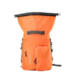 Orange waterproof backpack for multi-day trekking and watersports – Zulupack® Nomad 35L IP67