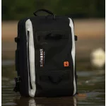 Waterproof Travel Bag Zulupack® Antipode 45L Cordura® IP63 – Black/White – Stylish and Practical for Any Trip